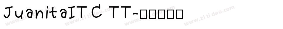 JuanitaITC TT字体转换